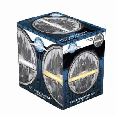 ULTRALIT - 9 LED 5-3/4" LED HEADLIGHT WITH LED POSITION LIGHT BAR - Image 4