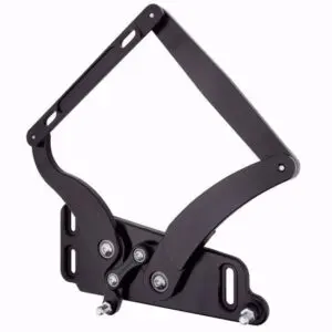 1966-1970 Charger Hood Hinge Kit - Solid Frame - Fiberglass - Black