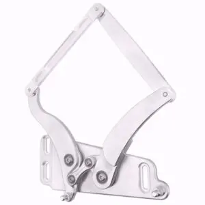 1966-1970 Charger Hood Hinge Kit - Solid Frame - Fiberglass - Natural