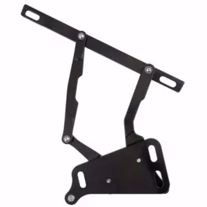 1970-1974 Challenger/Barracuda Hood Hinge Kit - Solid Frame - Fiberglass - Black - U.S. Patent #D726,637 S
