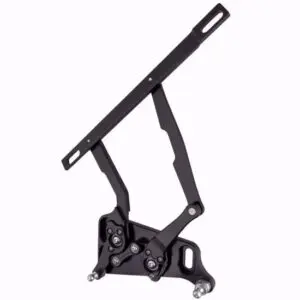1970-1974 Challenger/Barracuda Hood Hinge Kit - Solid Frame - Steel - Black - U.S. Patent #D726,637 S
