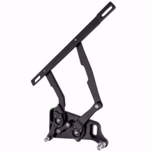 1970-1974 Challenger/Barracuda Hood Hinge Kit - Solid Frame - Steel - Black - U.S. Patent #D726,637 S